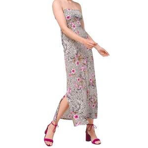 WHBM Maxi Skirt/Dress Women’s Coastal Floral Resort Vacation Tropical